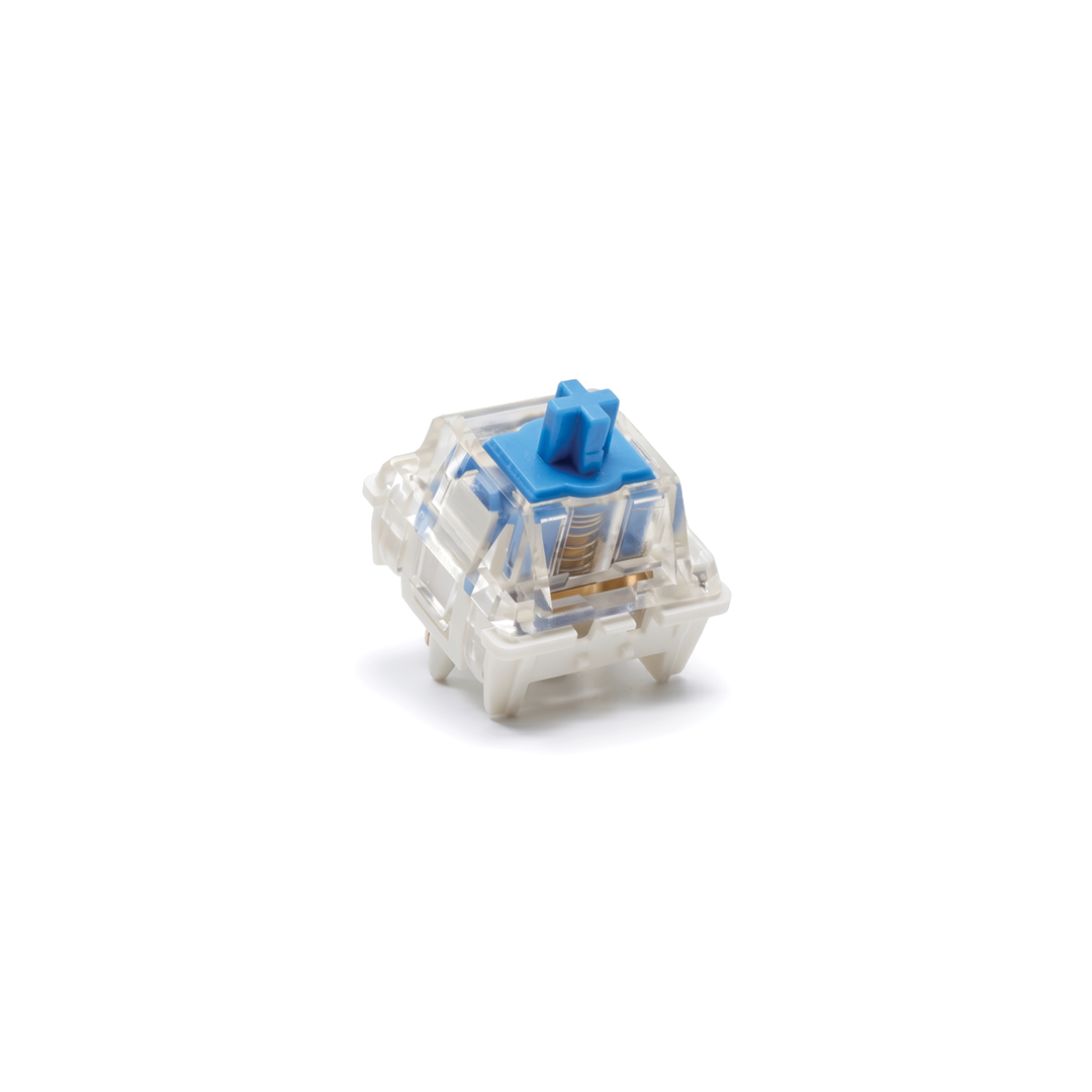 Blue clicky MX mechanical switch, tactile bump and audible click, 10-piece pack — NOZL Store GCC