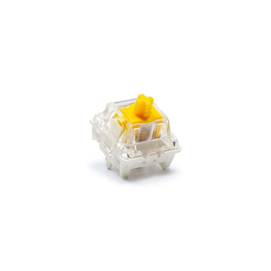 Yellow linear MX mechanical switch, smooth keypress, 10-piece pack — NOZL Store GCC