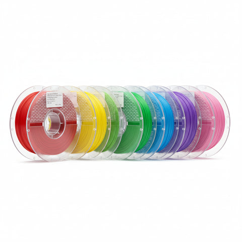 Multicolor 3D printer filament spools from NOZL Store — high-precision filaments for makers in Kuwait.
