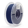 Navy blue PLA matte filament spool for 3D printing — smooth, low-sheen finish with strong layer adhesion and excellent detail quality.